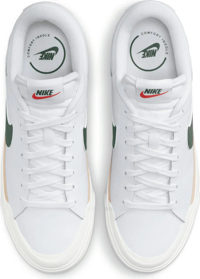 Nike Women's Court Legacy Lift Shoes in White | DM7590-107 - Image 4