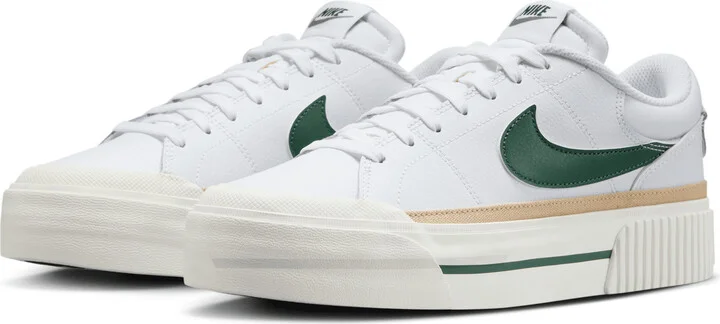 Nike Women's Court Legacy Lift Shoes in White | DM7590-107 - Image 5
