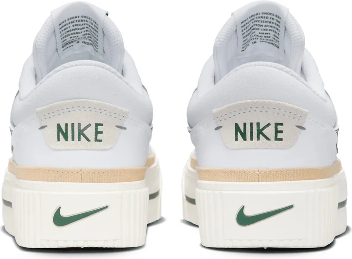 Nike Women's Court Legacy Lift Shoes in White | DM7590-107 - Image 6