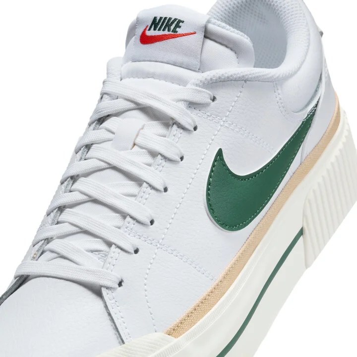 Nike Women's Court Legacy Lift Shoes in White | DM7590-107 - Image 7