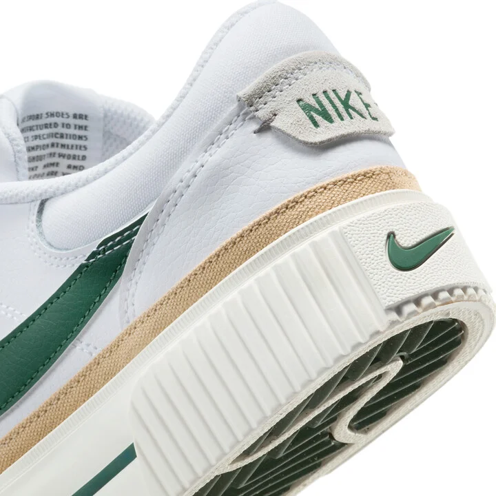 Nike Women's Court Legacy Lift Shoes in White | DM7590-107 - Image 8