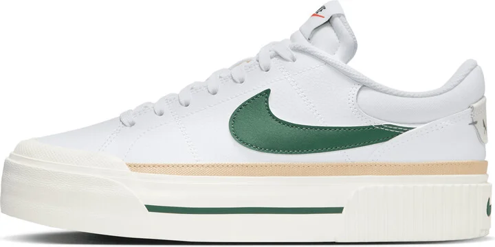 Nike Women's Court Legacy Lift Shoes in White | DM7590-107