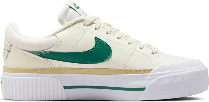 Nike Women's Court Legacy Lift Shoes in White | DM7590-113 - Image 3