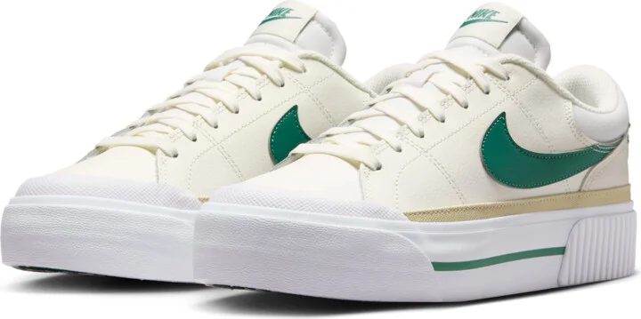Nike Women's Court Legacy Lift Shoes in White | DM7590-113 - Image 5