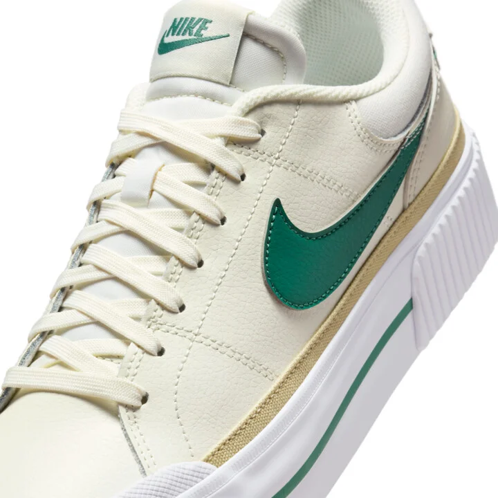 Nike Women's Court Legacy Lift Shoes in White | DM7590-113 - Image 7