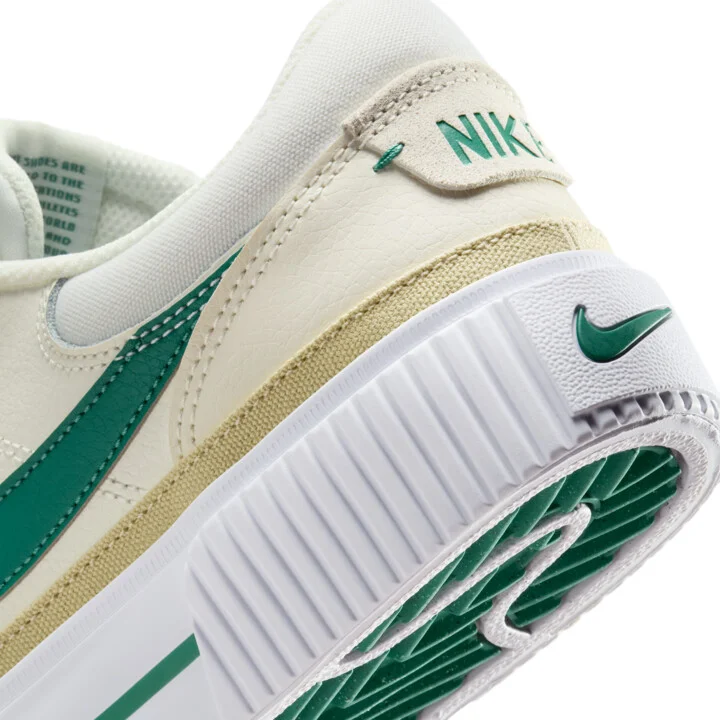 Nike Women's Court Legacy Lift Shoes in White | DM7590-113 - Image 8