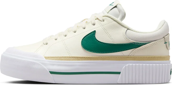 Nike Women's Court Legacy Lift Shoes in White | DM7590-113