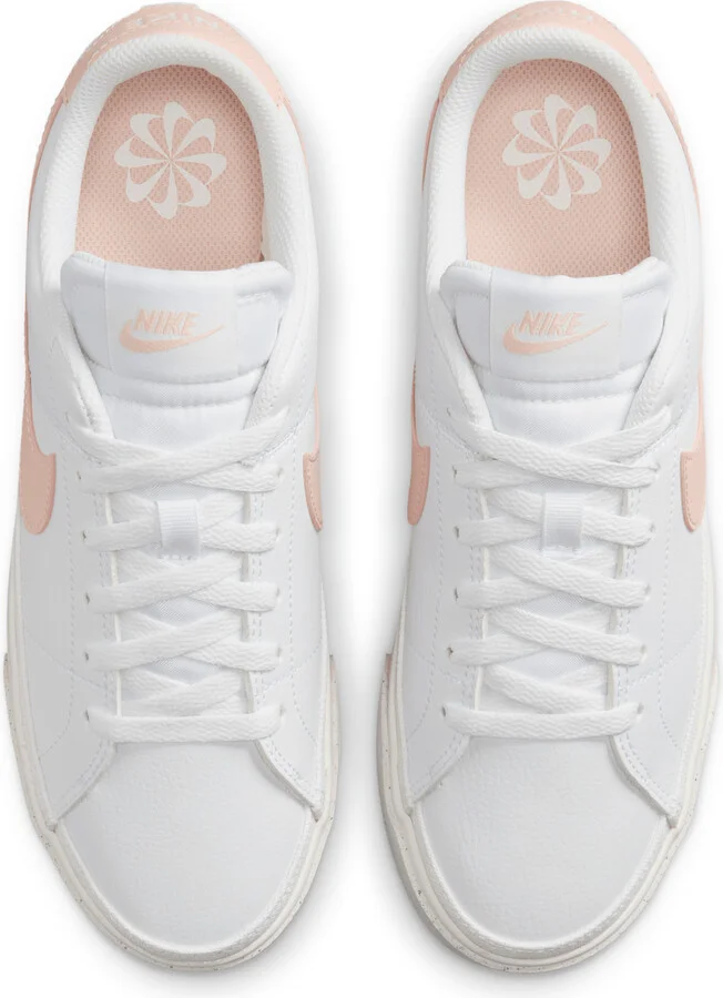 Nike Women's Court Legacy Low Next Nature Shoes in White | HJ5357-100 - Image 4
