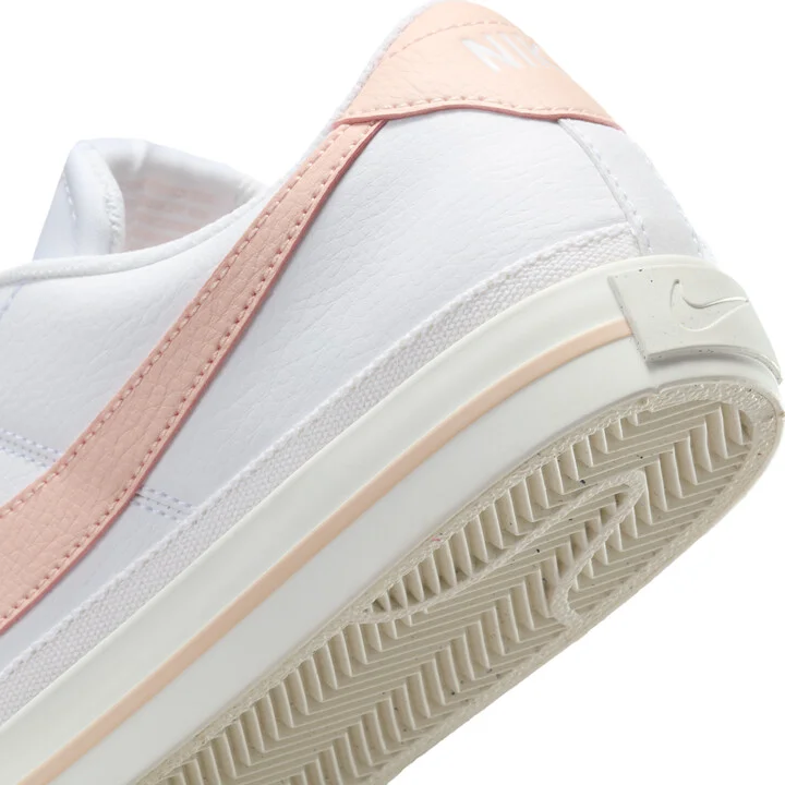 Nike Women's Court Legacy Low Next Nature Shoes in White | HJ5357-100 - Image 8
