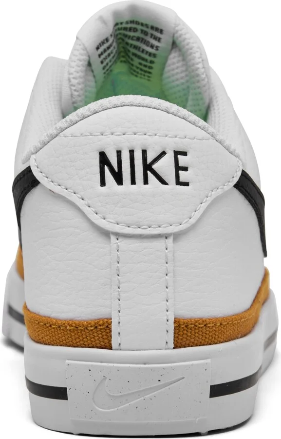 Nike Women's Court Legacy Next Nature Casual Sneakers from Finish Line - White, Black - Image 3