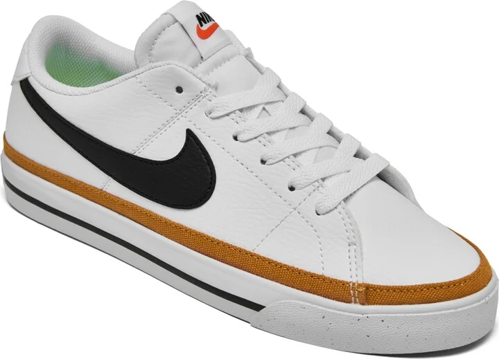 Nike Women's Court Legacy Next Nature Casual Sneakers from Finish Line - White, Black