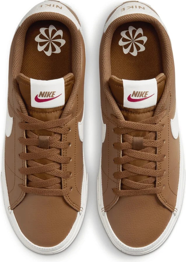 Nike Women's Court Legacy Next Nature Shoes in Brown | DH3161-200 - Image 4