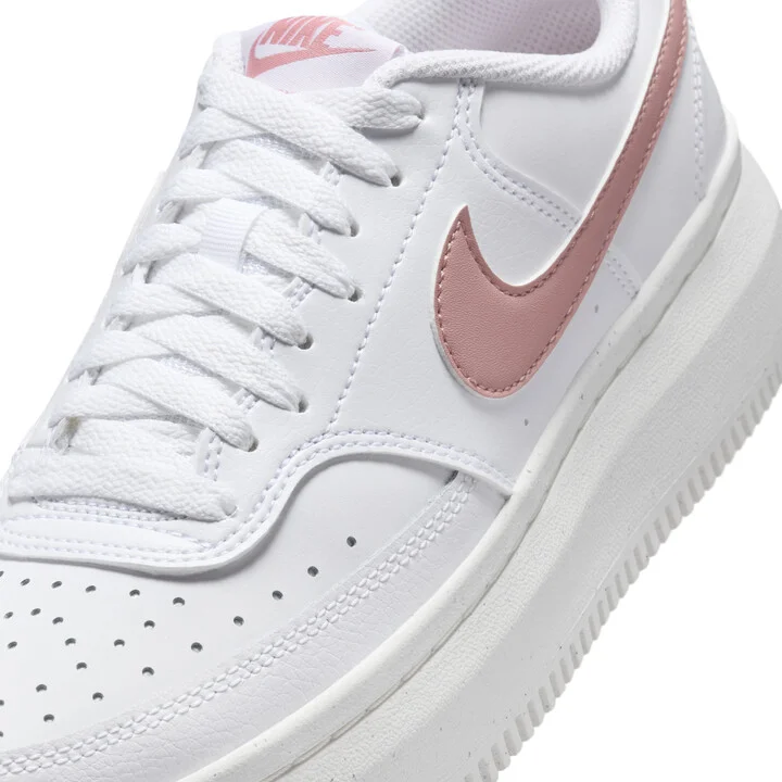 Nike Women's Court Vision Alta Shoes in White | DZ5394-102 - Image 7