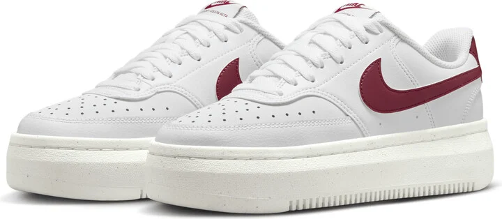 Nike Women's Court Vision Alta Shoes in White | DZ5394-103 - Image 5