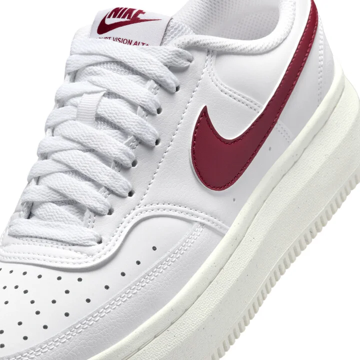 Nike Women's Court Vision Alta Shoes in White | DZ5394-103 - Image 7