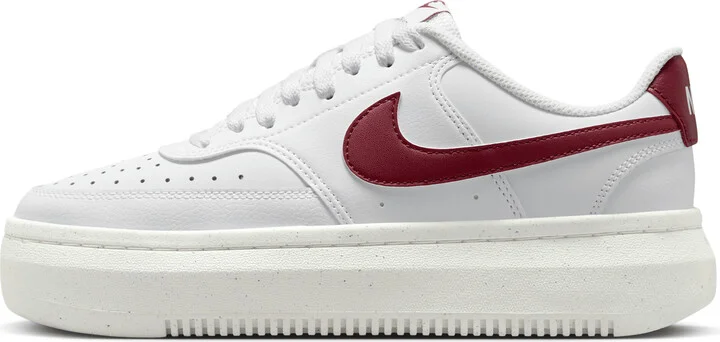 Nike Women's Court Vision Alta Shoes in White | DZ5394-103