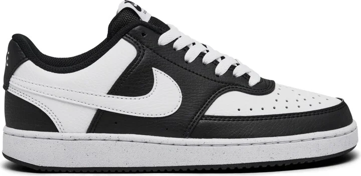 Nike Women's Court Vision Low Next Nature Casual Sneakers from Finish Line - Black/White - Image 2