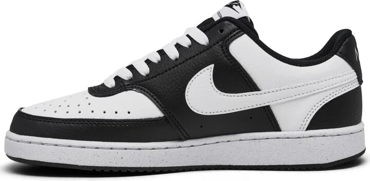 Nike Women's Court Vision Low Next Nature Casual Sneakers from Finish Line - Black/White - Image 3