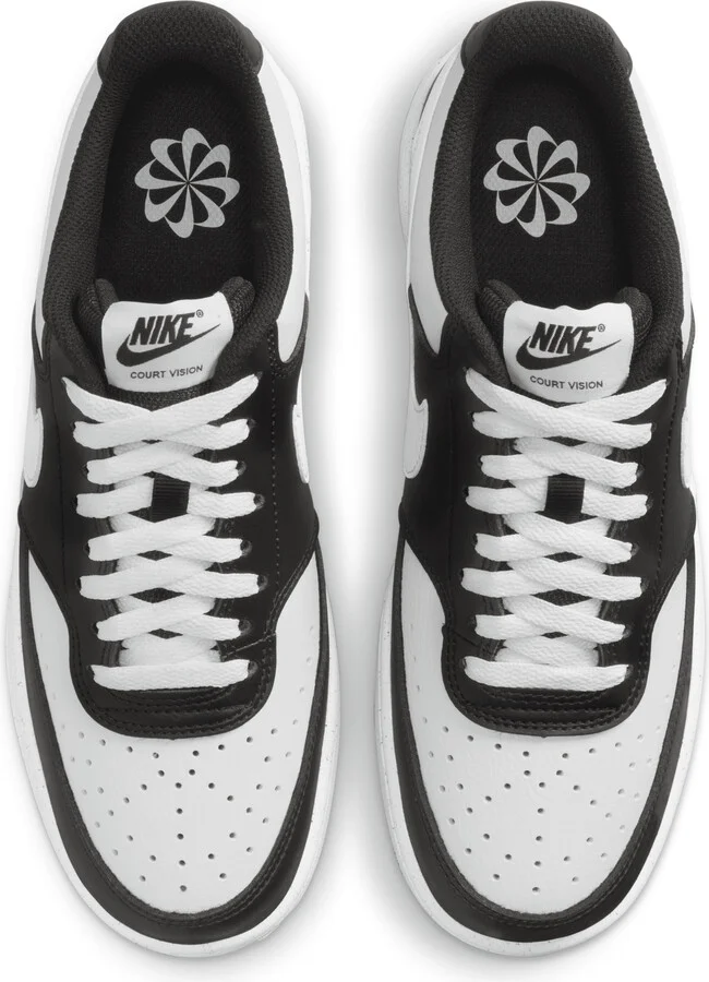Nike Women's Court Vision Low Next Nature Shoes in Black | DH3158-003 - Image 4
