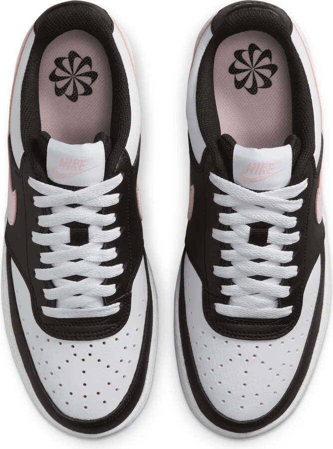 Nike Women's Court Vision Low Next Nature Shoes in Black | DH3158-008 - Image 4