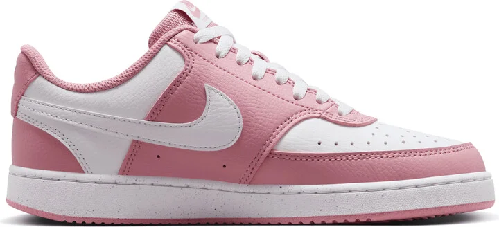 Nike Women's Court Vision Low Next Nature Shoes in Pink | DH3158-603 - Image 3