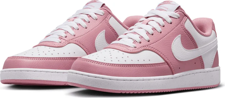 Nike Women's Court Vision Low Next Nature Shoes in Pink | DH3158-603 - Image 5