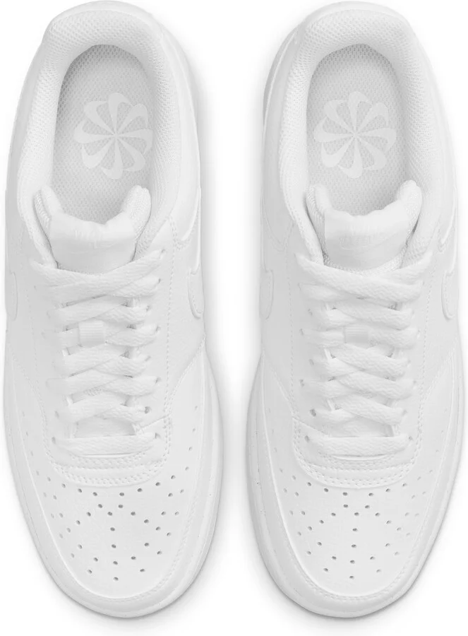 Nike Women's Court Vision Low Next Nature Shoes in White | DH3158-100 - Image 4