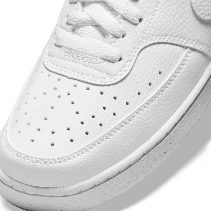 Nike Women's Court Vision Low Next Nature Shoes in White | DH3158-100 - Image 7