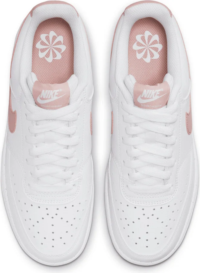 Nike Women's Court Vision Low Next Nature Shoes in White | DH3158-102 - Image 4