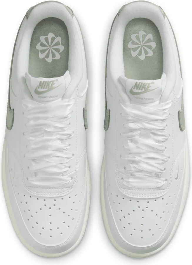 Nike Women's Court Vision Low Next Nature Shoes in White | HV5246-102 - Image 4