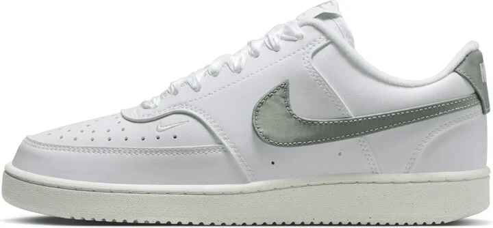 Nike Women's Court Vision Low Next Nature Shoes in White | HV5246-102