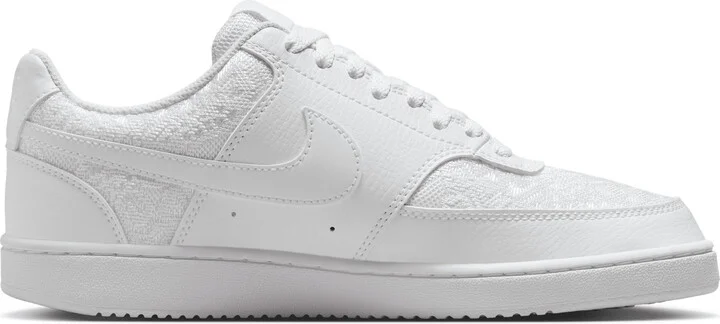 Nike Women's Court Vision Low Shoes in White | HJ5846-100 - Image 3