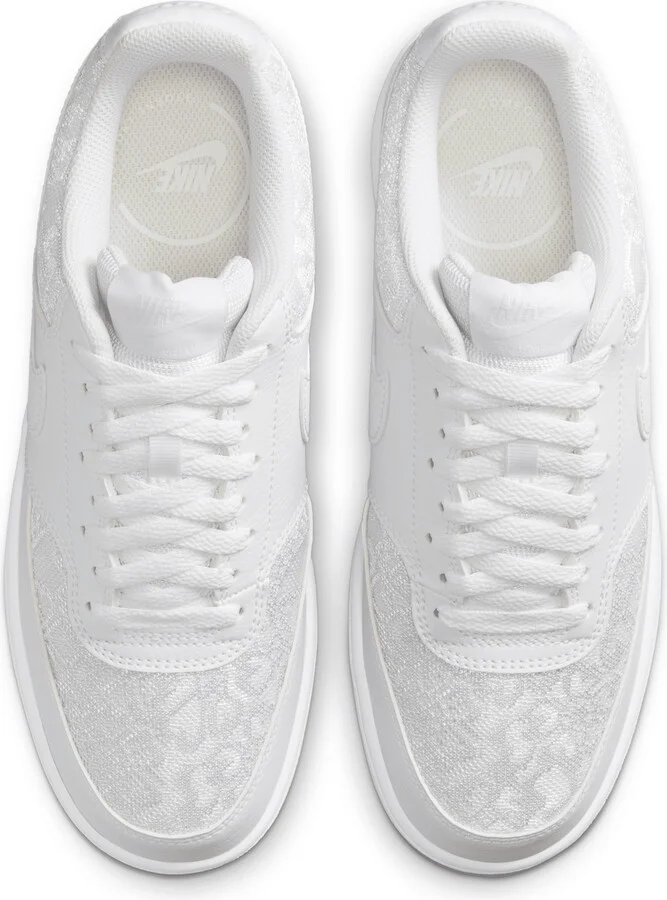 Nike Women's Court Vision Low Shoes in White | HJ5846-100 - Image 4