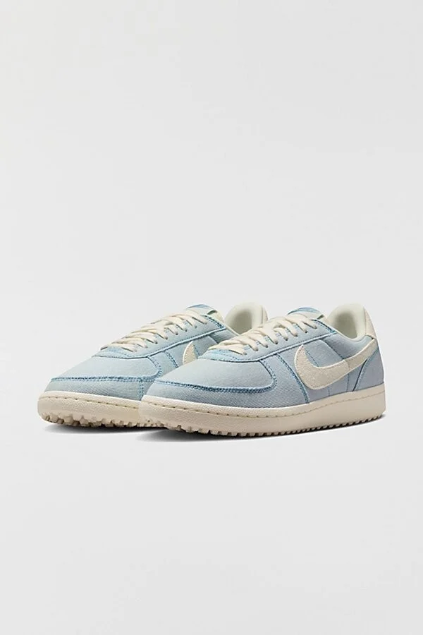 Nike Women's Denim Field General Sneaker in Denim Turquoise/Fir/Soft Yellow - Image 2