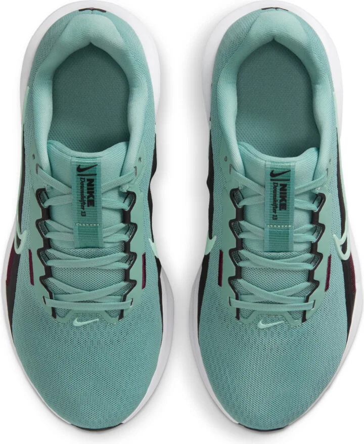Nike Women's Downshifter 13 Road Running Shoes (Extra Wide) in Green | FZ3088-003 - Image 4