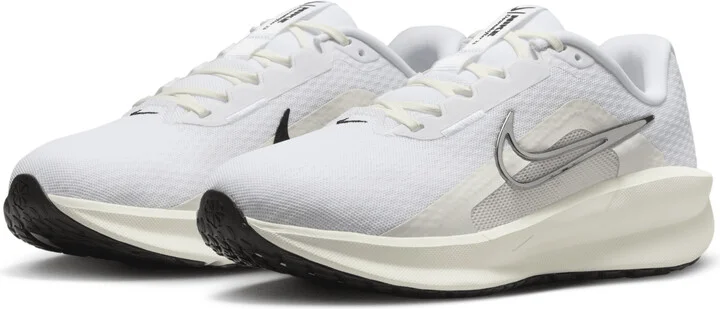 Nike Women's Downshifter 13 Road Running Shoes (Extra Wide) in White | FZ3088-100 - Image 5