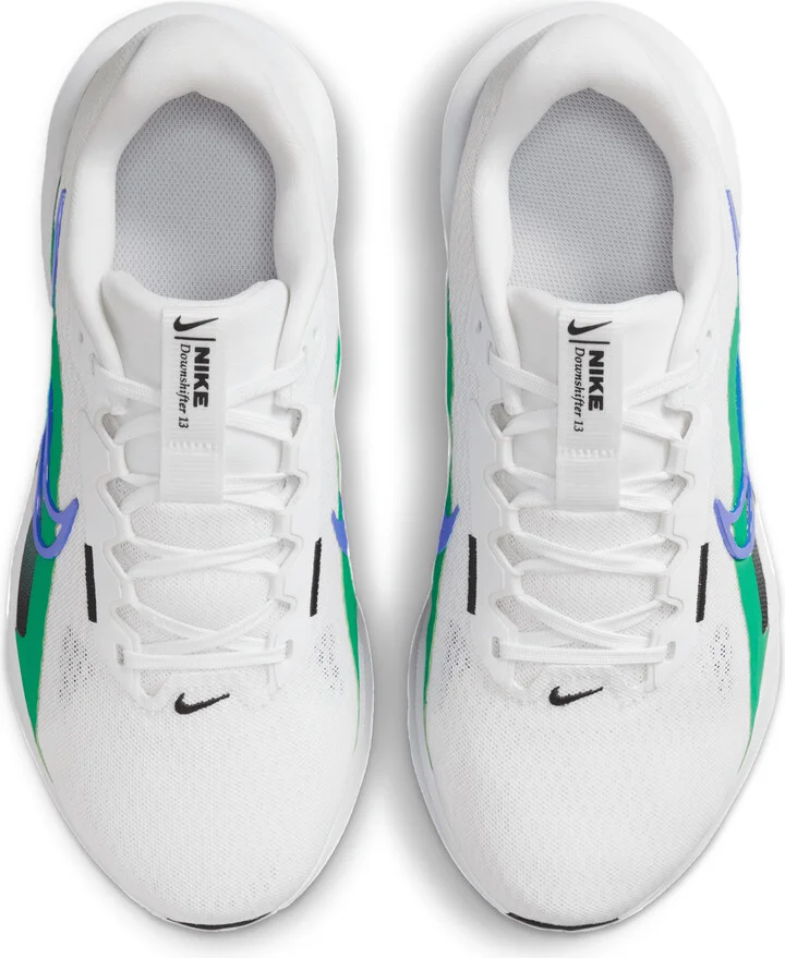 Nike Women's Downshifter 13 Road Running Shoes (Extra Wide) in White | FZ3088-102 - Image 4