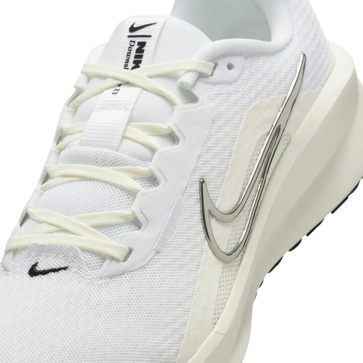 Nike Women's Downshifter 13 Road Running Shoes in White | FD6476-100 - Image 7