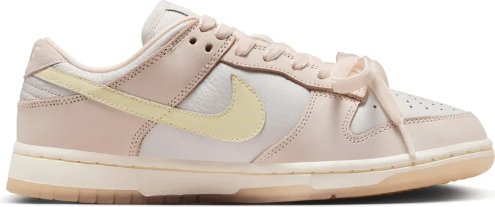 Nike Women's Dunk Low Premium Shoes in Pink | FB7910-601 - Image 3