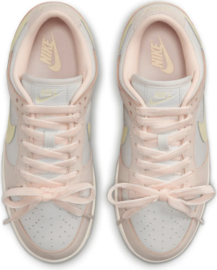 Nike Women's Dunk Low Premium Shoes in Pink | FB7910-601 - Image 4