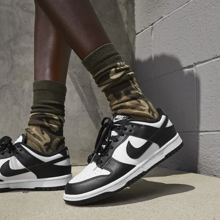 Nike Women's Dunk Low Shoes in White | DD1503-101 - Image 2