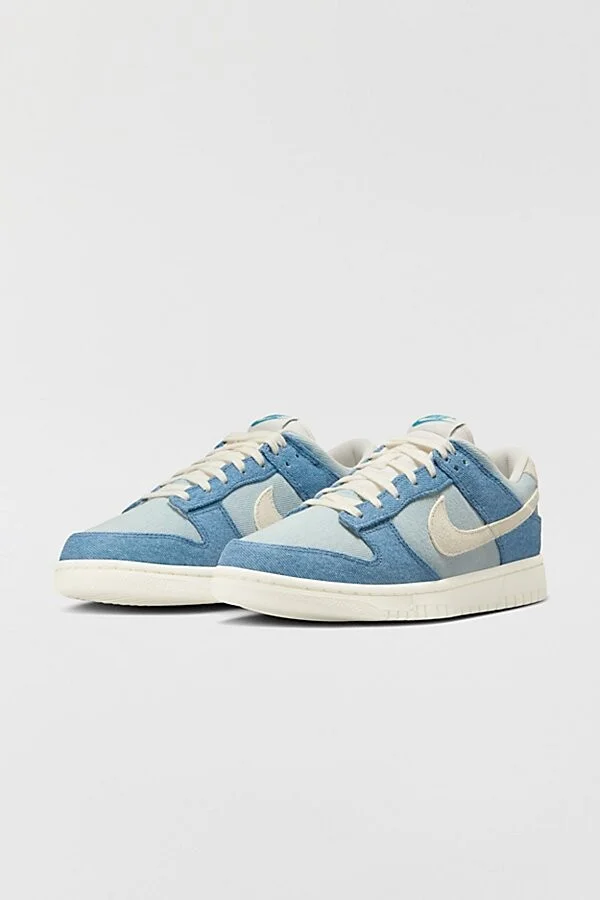Nike Women's Dunk Low Sneaker in Smokey Blue/Pale Ivory - Image 2