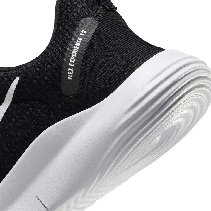 Nike Women's Flex Experience Run 12 Road Running Shoes (Extra Wide) in Black | FZ4674-003 - Image 8