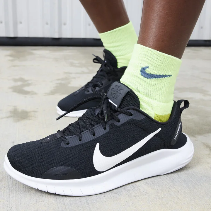 Nike Women's Flex Experience Run 12 Road Running Shoes in Black | DV0746-004 - Image 2