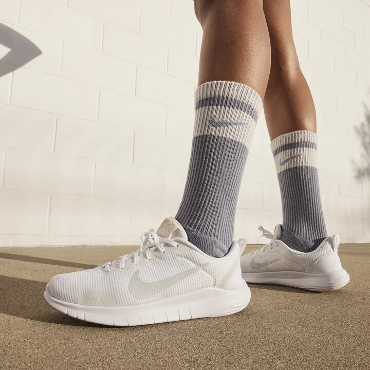 Nike Women's Flex Experience Run 12 Road Running Shoes in White | DV0746-100 - Image 10