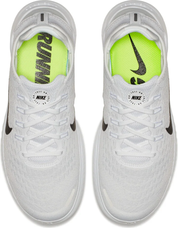 Nike Women's Free RN 2018 Running Shoes in White | 942837-100 - Image 4
