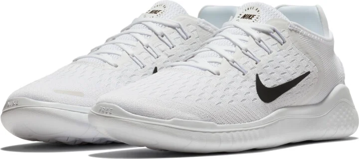Nike Women's Free RN 2018 Running Shoes in White | 942837-100 - Image 5