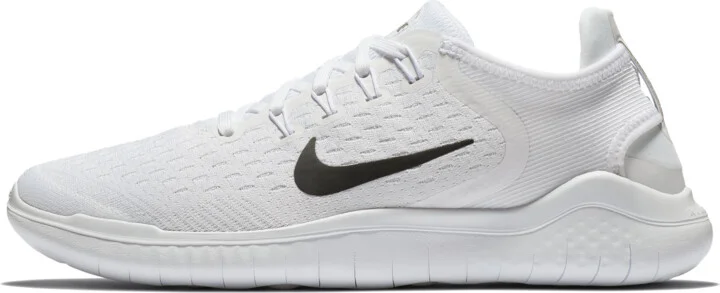 Nike Women's Free RN 2018 Running Shoes in White | 942837-100