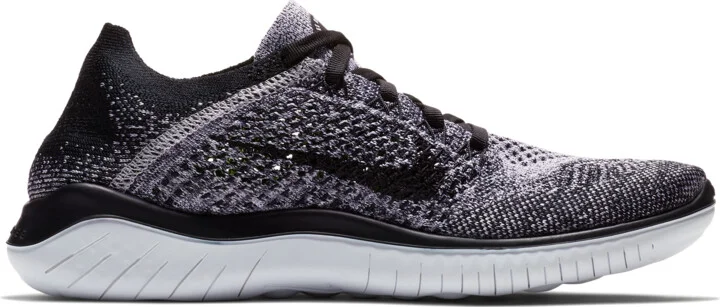 Nike Women's Free Run Flyknit 2018 Running Shoes in Black | 942839-101 - Image 3