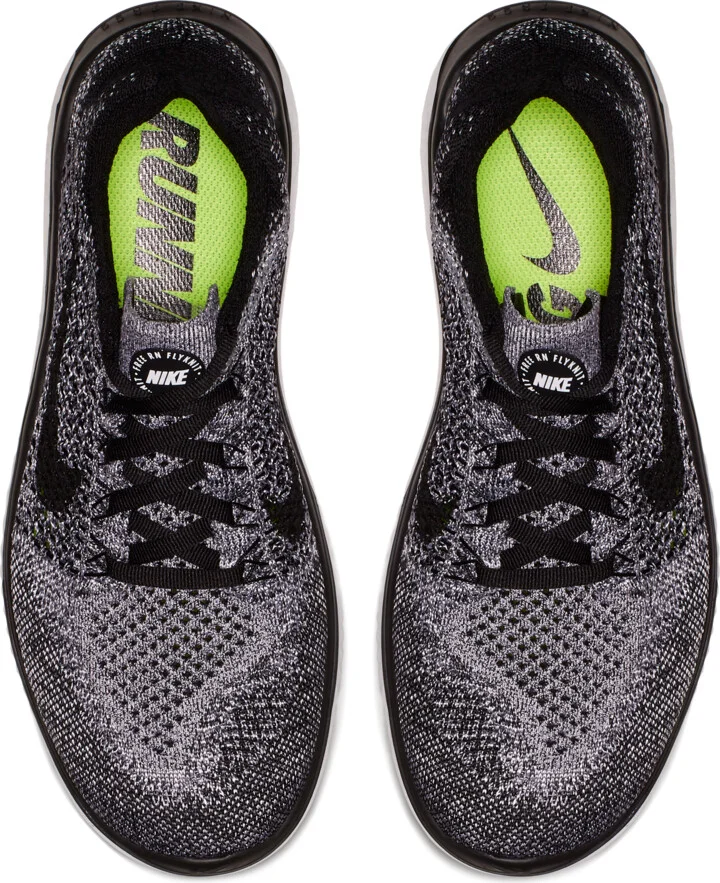 Nike Women's Free Run Flyknit 2018 Running Shoes in Black | 942839-101 - Image 4